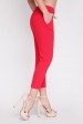 Укороченные красные брюки. BRK-012A (Брюки, Штаны, #7690)