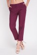 Бордовые женские брюки укороченного фасона. LSN-126C-3 (Брюки, Штаны, #7716)