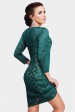 Изумрудное гипюровое платье. PL-1600A (Платья, #7866)
