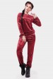 Красный велюровый костюм "Vivien" SK-1569E (Костюмы, #8275)