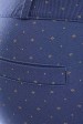 Укороченные женские брюки 7/8 синего цвета в мелкий цветочек. BRK-286C (Брюки, Штаны, #8471)