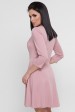 Пудровое платье с ассиметричной драпировкой PL-1751A (Платья, #8490)