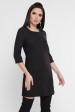 Короткое черное платье с лампасами. PL-1756C (Платья, #8509)