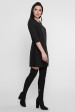 Короткое черное платье с лампасами. PL-1756C (Платья, #8510)