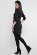 Короткое черное платье с лампасами. PL-1756C (Платья, #8511)