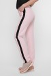 Розовые брюки с черными лампасами. SHT-1759A (Брюки, Штаны, #8518)