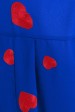 Ярко-синяя блузка с длинными рукавами. BZ-1755B (Блузки, #8544)