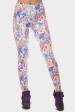 Эластичные женские лосины с цветочным рисунком. LSN-189H (Леггинсы и лосины, #8744)